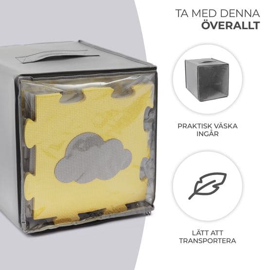 Lekmatta - Puslespil Luno Gul