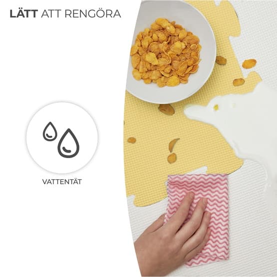 Lekmatta - Puslespil Luno Gul