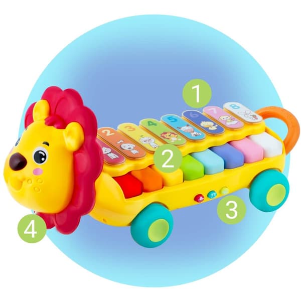Pædagogisk legetøjsbækkener, Xylofonløve RK-740 Ricokids