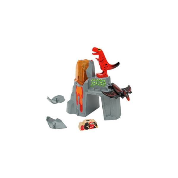 BRIO 36092 - Dinosaurie och utbrott av vulkan