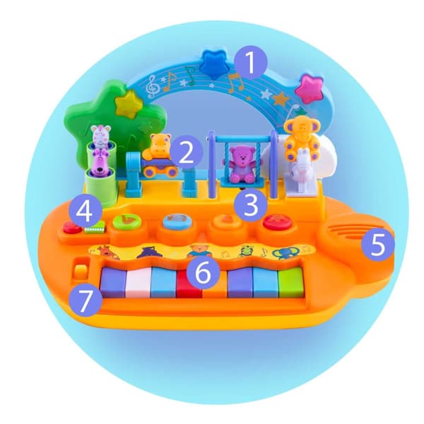 Opetuslelupiano RK-749 Ricokids