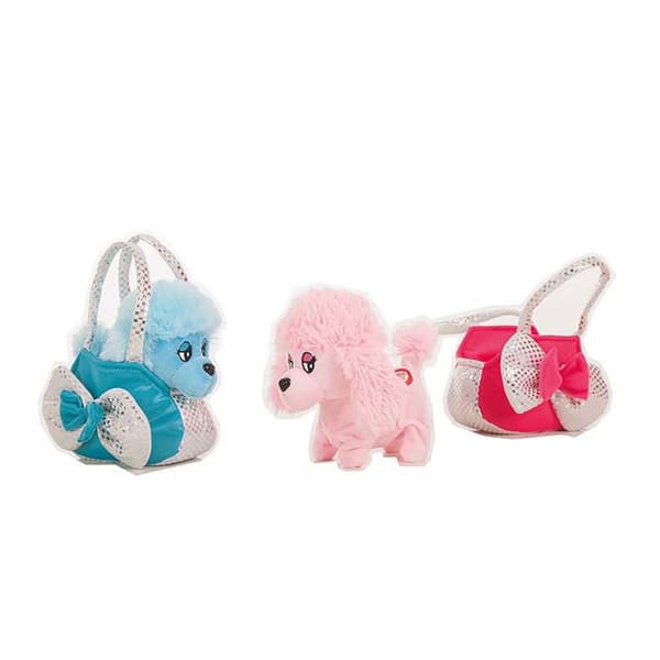 Creaciones Llopis Koira Marilin 16 Cm Sisään Laukku Kanssa Musiikki Kävelee Ja Liikkuu The Häntä Pinkki