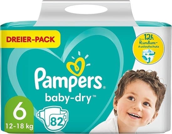 Pampers Baby Dry Storlek 6 Mega Pack 82 blöjor