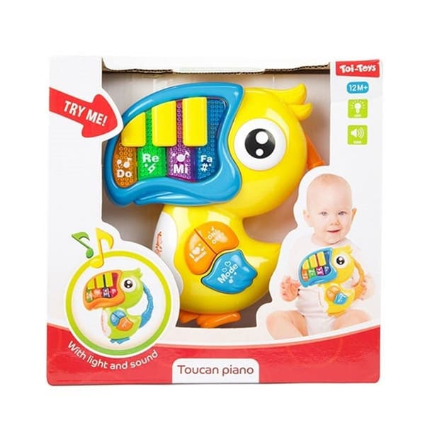Little Stars Baby Piano Toucan + Lys forskellige farver