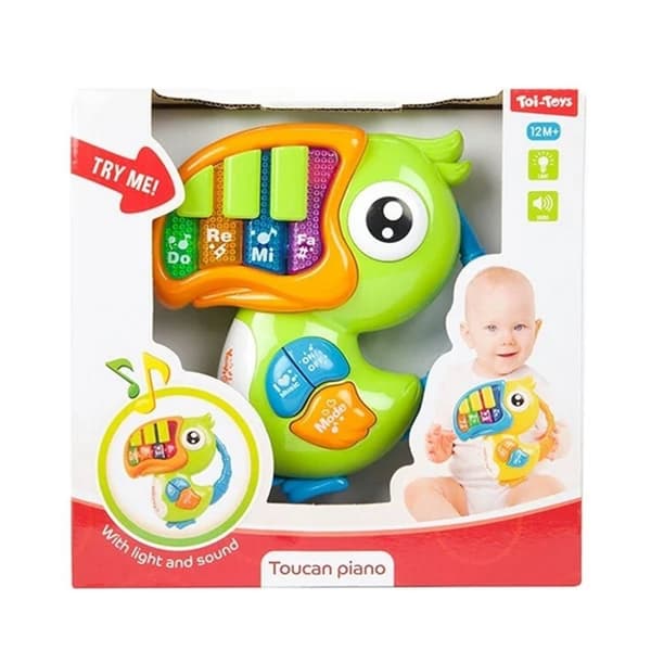 Little Stars Baby Piano Toucan + Lys forskellige farver