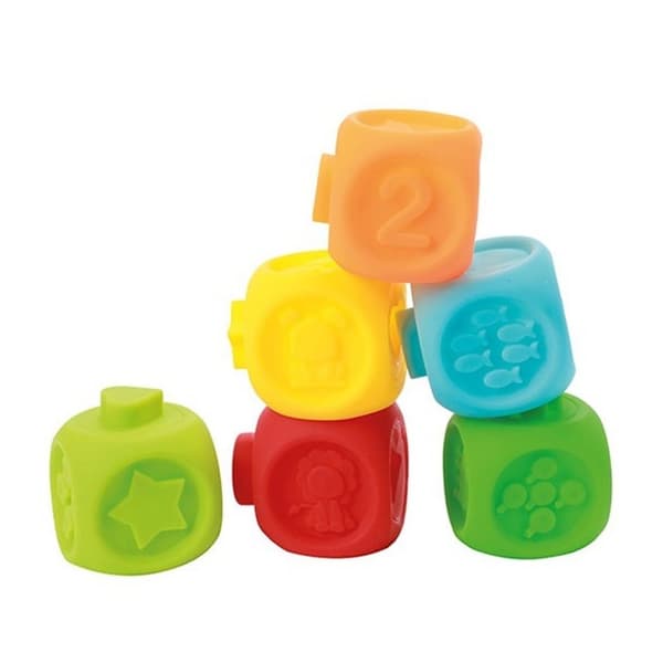 Little Stars Baby stableblokke 6 stykker + 2 dyr