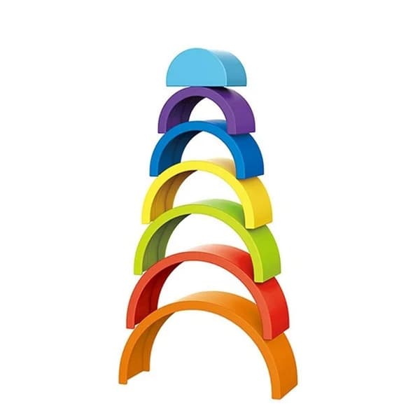 Little Stars Rainbow Stacking Tower 7-delat