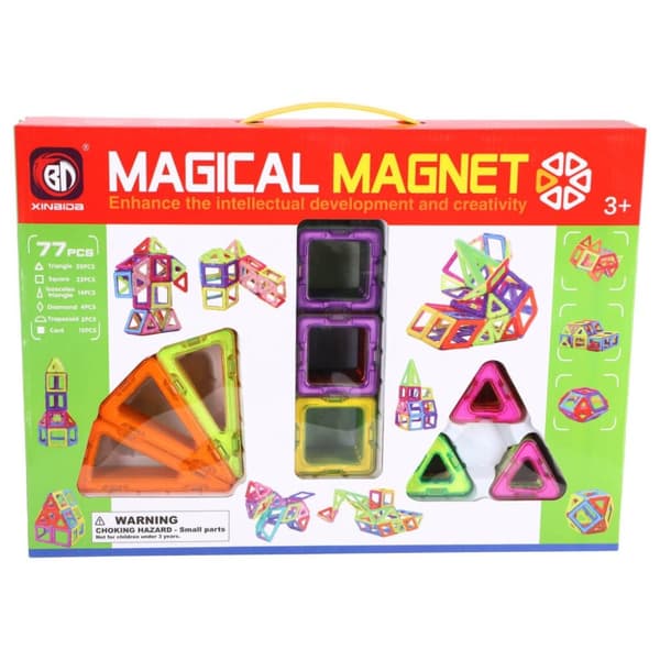 Magnetiske fliser Forskellige former 77-delt