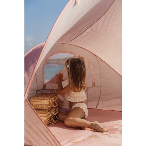 Lille hollandske blomster pop-up telt 122x110x122 cm Pink