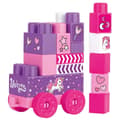 Miniatyrbillede 2 af 3: Dolu Unicorn JumBlocks Train med 20 Blokke Pink
