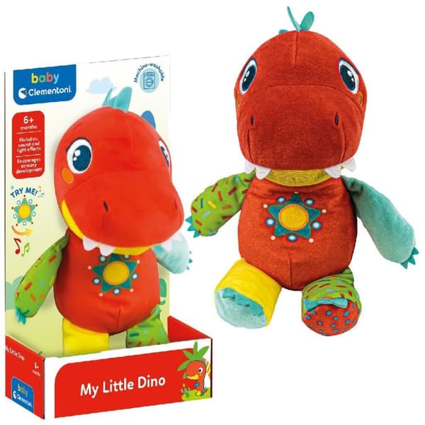 Clementoni Baby My Little Dino Plys legetøj + lyd