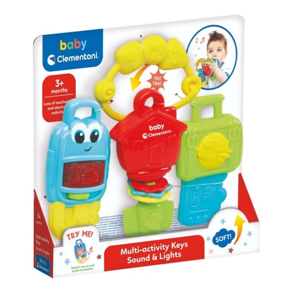 Clementoni babytaster + lys og lyd
