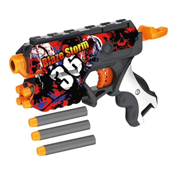 Blaze Storm Soft Ball Gun med 5 skott och enkel laddning