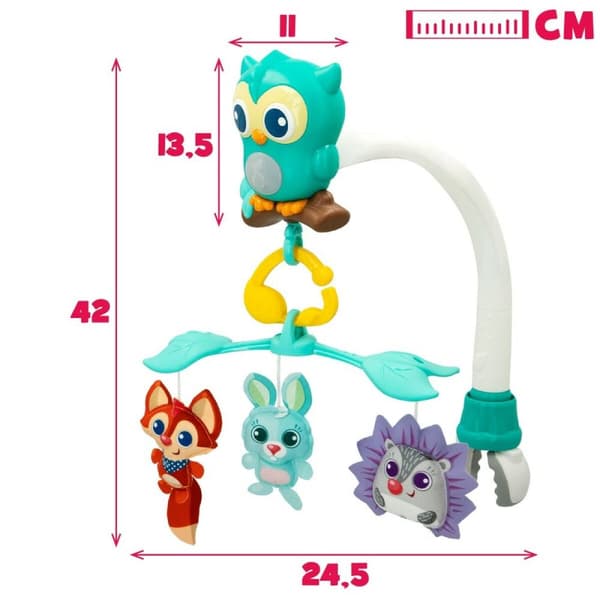 Sängmobil Winfun Skog 3 i 1 31,5 x 42 x 24,5 cm Plast (4 antal)