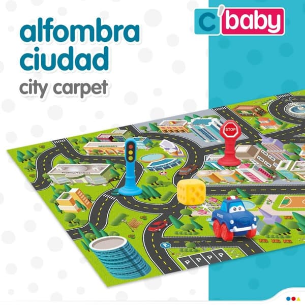 Lekmatta Colorbaby Stad Plast (2 antal)
