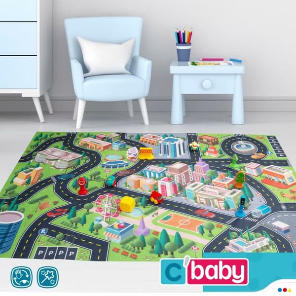 Lekmatta Colorbaby Stad Plast (2 antal)