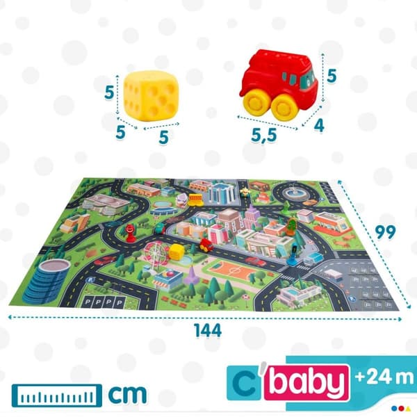 Lekmatta Colorbaby Stad Plast (2 antal)