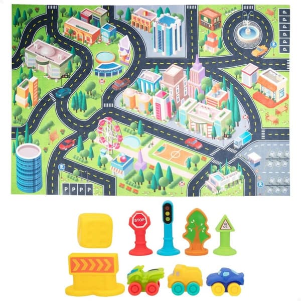 Lekmatta Colorbaby Stad Plast (2 antal)