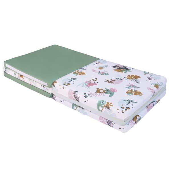 TINEO Maxi Smart Jungle Buddies 5-i-1-matta - Justerbar - Avtagbart överdrag - 180x200 cm - Ny kollektion
