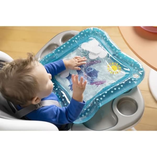 DISNEY BABY - STITCH - Vattenmatta för bebisar, sensorisk och pedagogisk lek, uppblåsbar, lätt att rengöra, hopfällbar, från födseln