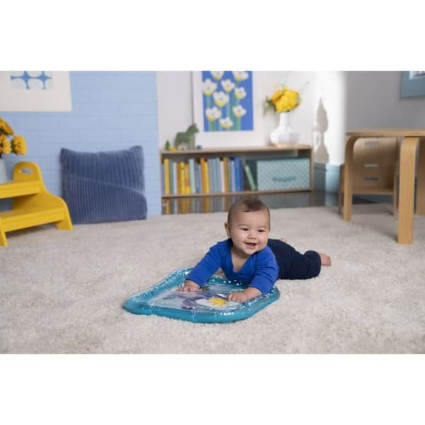 DISNEY BABY - STITCH - Vattenmatta för bebisar, sensorisk och pedagogisk lek, uppblåsbar, lätt att rengöra, hopfällbar, från födseln