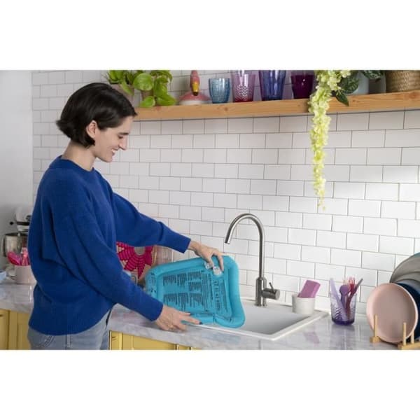 DISNEY BABY - STITCH - Vattenmatta för bebisar, sensorisk och pedagogisk lek, uppblåsbar, lätt att rengöra, hopfällbar, från födseln