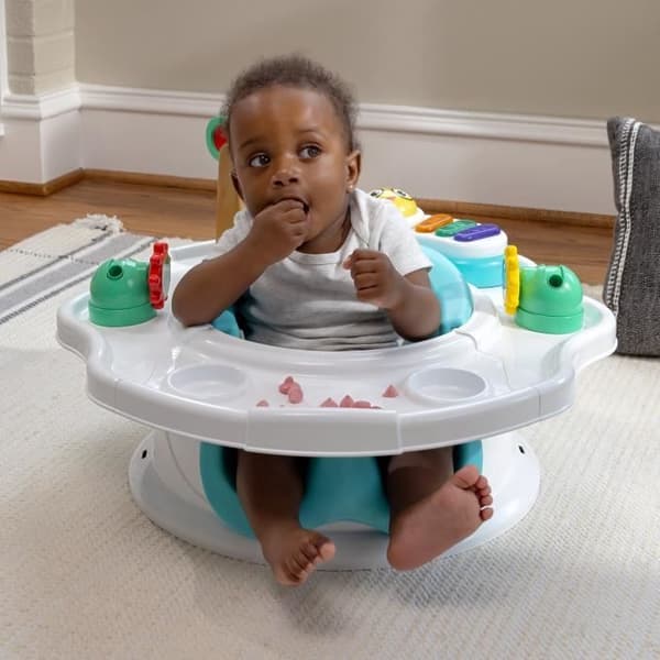 BABY EINSTEIN SuperSeat 3 in 1, Aktiivituoli - Turvakorokepöytä leikkikaarilla ja interaktiivisilla leluilla