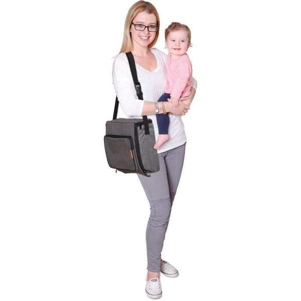 Lasten turvakorokeistuin - DREAMBABY - MUKAAN OTETTAVA - Kannettava säilytyslokeroilla - Kevyt, kompakti ja helppo kuljettaa