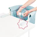 Miniatyrbillede 5 af 6: Badabulle babysæde med 4-armet fastgørelsessystem, ultrakompakt foldbar, fra 6 til 36 måneder