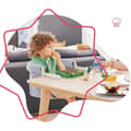 Miniatyrbillede 2 af 6: Badabulle babysæde med 4-armet fastgørelsessystem, ultrakompakt foldbar, fra 6 til 36 måneder
