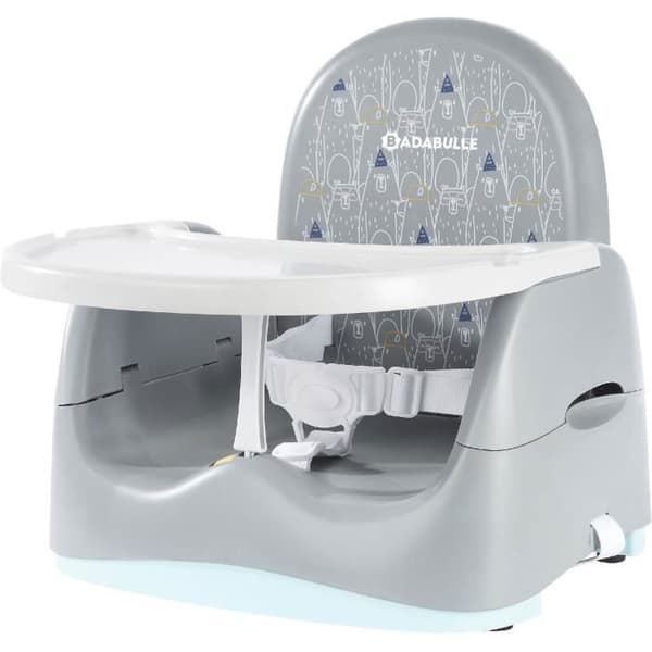BADABULLE Nomade Booster Seat - Model: bjørn - Kompakt foldbar - Universal - Fra 6 til 36 måneder