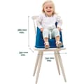 Miniatyrbild 4 av 6: THERMOBABY - YOUPLA Bältesstol - Från 6 månader till 3 år - Avtagbar bricka - Lätt - Kompakt - Oceanblå - Tillverkad i Frankrike