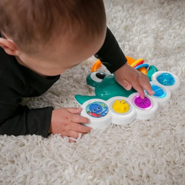 BABY EINSTEIN Ocean Explorers Neptuns travle bobler sensorisk aktivitetslegetøj, interaktive lys og musik, fra 3 måneder