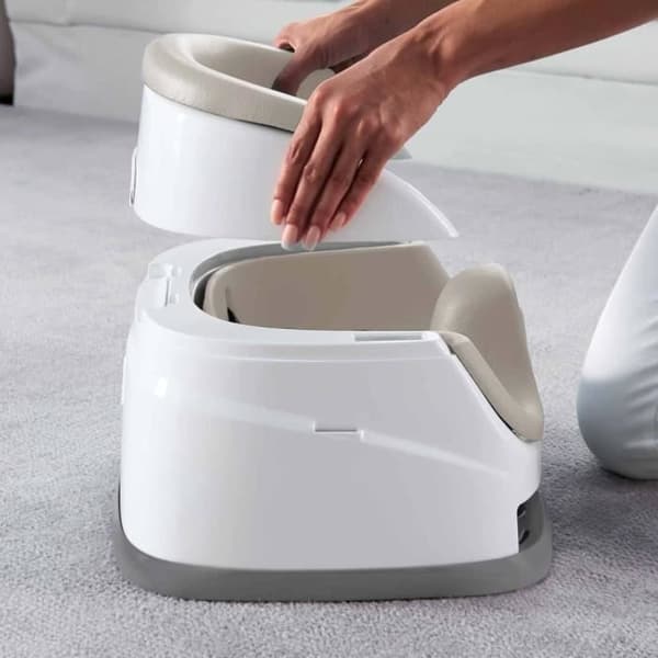 INGENUITY-turvaistuin 6 kuukaudesta 3 vuoteen, 2-in-1-kashmirpohja, irrotettava tarjotin, helppo säilyttää ja puhdistaa