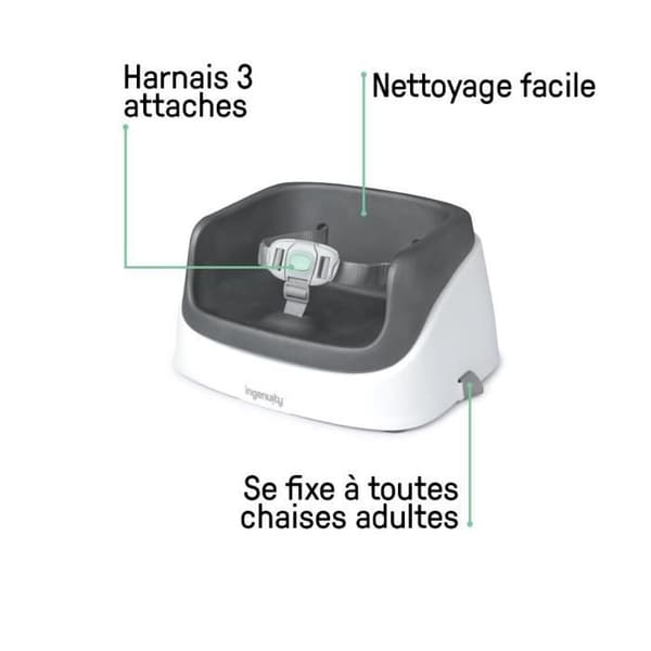 Ingenuity Bordsförhöjare - Skiffergrå