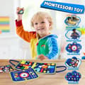 Miniatyrbild 5 av 7: Busy Board Montessori Toy - Aktivitets- och utvecklingsleksaker för barn ,Montessorispel Lär dig finmotorik, Alzheimers produkter