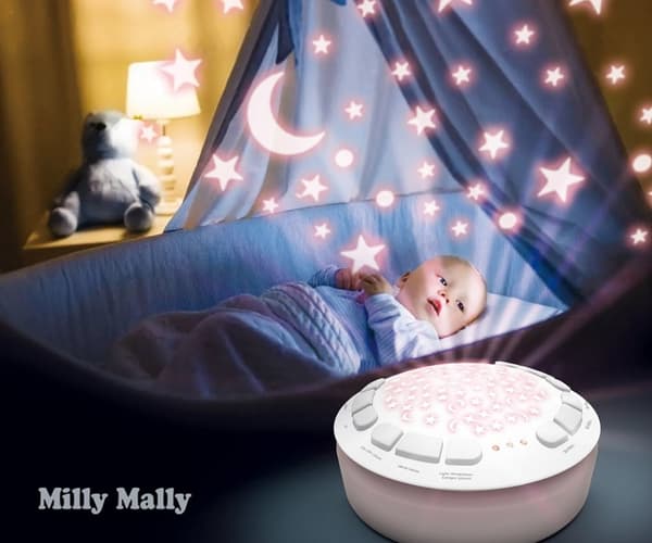 Milly Mally plyschleksak med Milly Sheep-projektor