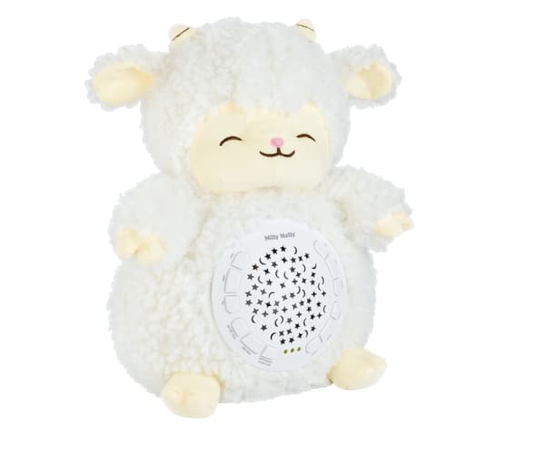 Milly Mally plyschleksak med Milly Sheep-projektor
