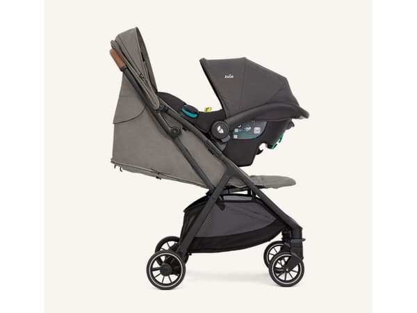 Joie pact pro, Sufflett, Lättviktsvagn, Urholkade hjul, Hopfällbar, Tenn