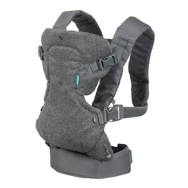 Bärsele Flip ergonomisk 4 i 1 grå - INFANTINO - Flip ergonomisk 4 i 1 - Polyester - Från 3.6 till 14.5 kg