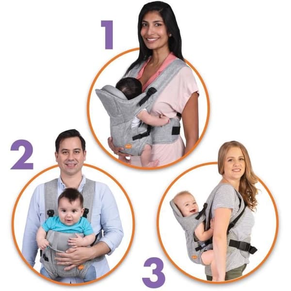Dreambaby justerbar 3-1 Oxford babybæresele til nyfødte og børn op til 15 kg - egnet til alle størrelser