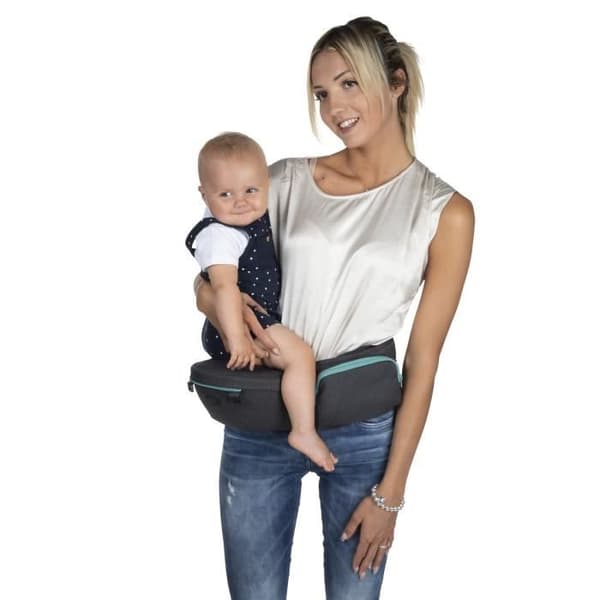 Ergonomisk bärsele CHICCO - Höftsits Pirat Svart - Fram/bak - Unisex - 0-15kg