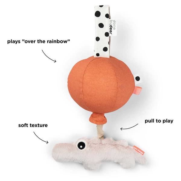Done By Deer Toy Happy Clouds Croco Musical Orange