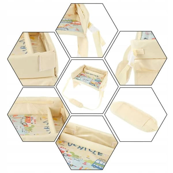 BILRESEBORD FÖR BARN för BILSTOL Organisator Beige