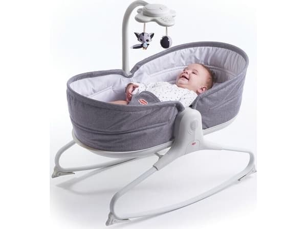 Tiny Love 3-in-1 Rocker Napper, Pojke/flicka, Justerbar sits, Leksaksbåge, Grå