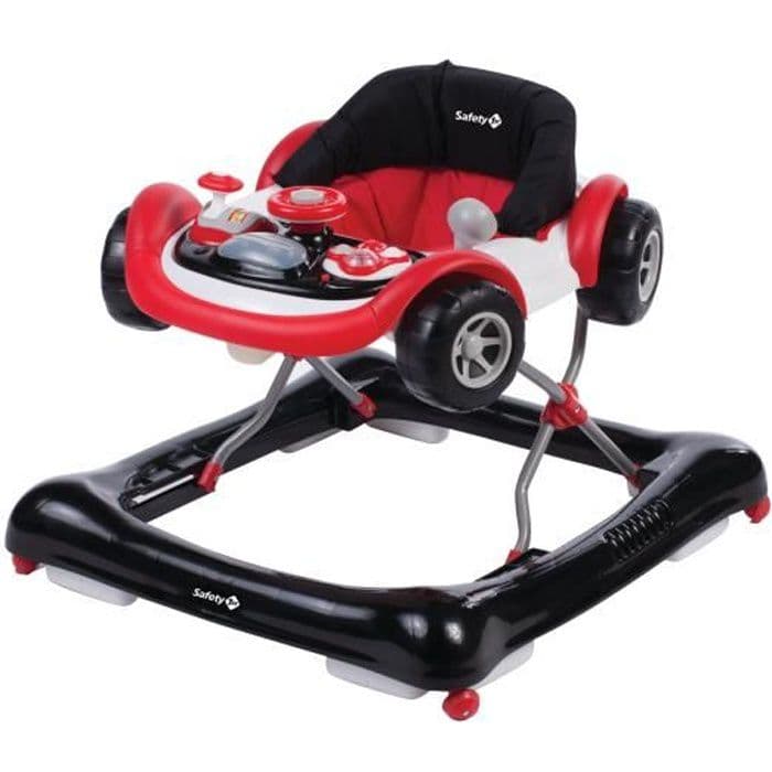 TURVALLISUUS ENSIMMÄINEN Vauva Walker Racing Musta