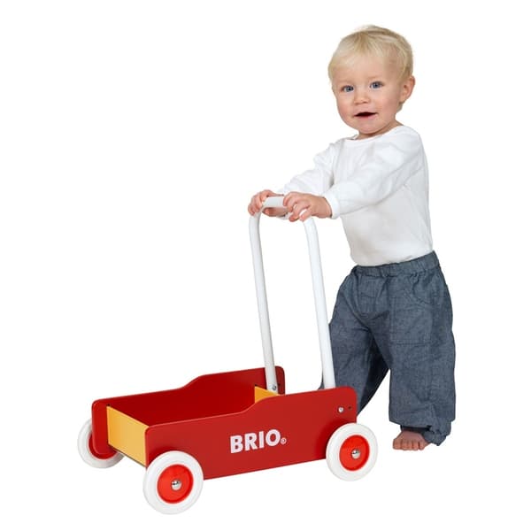 Brio 31350 Lær å gå-vogn rød