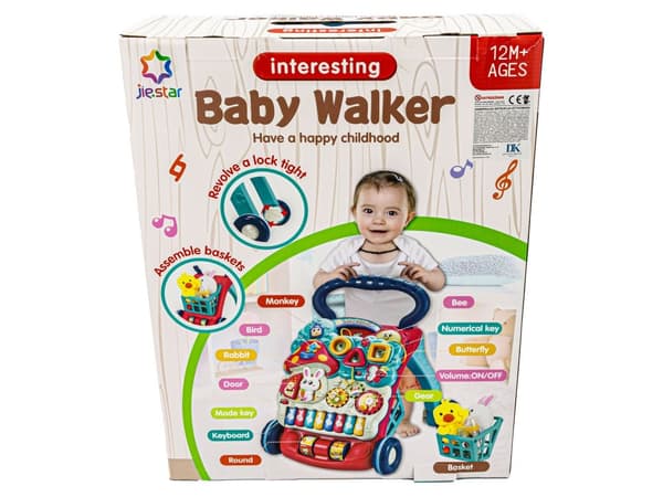 Monitoiminen interaktiivinen ajo, työntö, pelaava Walker, UUSI