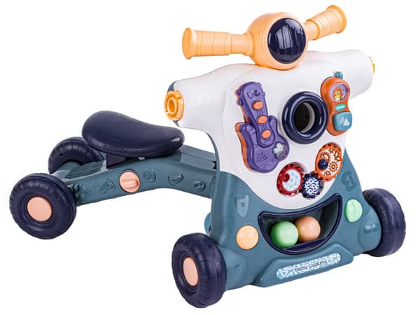 Pedagogisk Walker 3in1 Push Scooter Ride On Blue