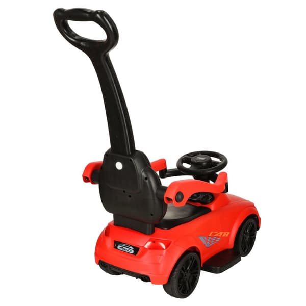 Ride-on push car 3in1 med lyd og rødt lys